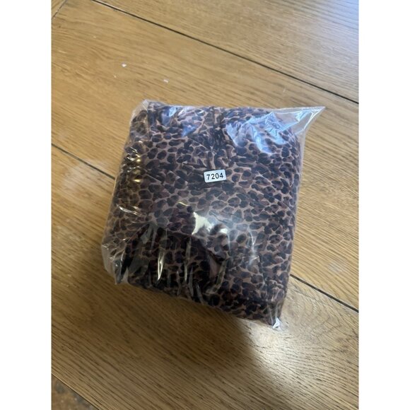 Talbots Leopard Animal Print Dress Stretch Size 2X Long Sleeve Snaps Career - Picture 9 of 9